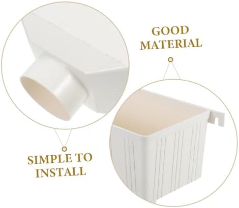 PVC Square Rain Downspout Connector for Outdoor Gutter Drainage - Image 3