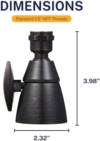 HammerHead Metal High Pressure Shower Heads 2 Inch Flow Boosting Showerhead - Image 6