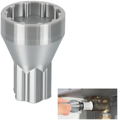 3-in-1 Inlet Filter Removal Tool Compatible with Rinnai Water Heaters, Works with Power Drivers, Wrenches & Hand Grip, Water Heater Cleaning Tool for Easy Filter Maintenance by Brolena