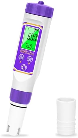 Smart pH Meter for Water pH and EC Meter for Hydroponics Nutrients by CIZTADA
