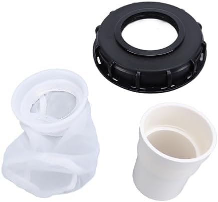 Zerodis Ton Cover, 165mm IBC Lid Filter Cover Reusable Rain Screen Filter with Extension Tube High Efficient Filtration Ton for Container Rainwater (01) - Image 7