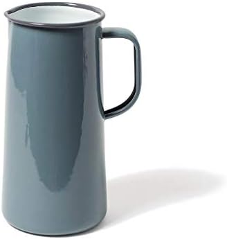Falcon Enamelware Pitcher (57 oz), Metal Pitcher with Spout & Handle by FalconEnamelware