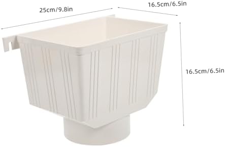 White PVC Downspout Adapter for Rainwater Collection, Easy Install - Image 2
