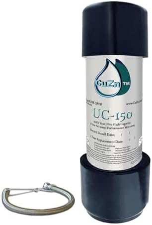 CuZn Under Sink Water Filter for Sink Faucet, 20K Gallons or 2 Year Filtration Life, Reduces PFAs, PFOS, Lead, Chlorine, Improves Taste of Tap Water, NSF/ANSI 42 & 372 Certified High Performance by CuZn
