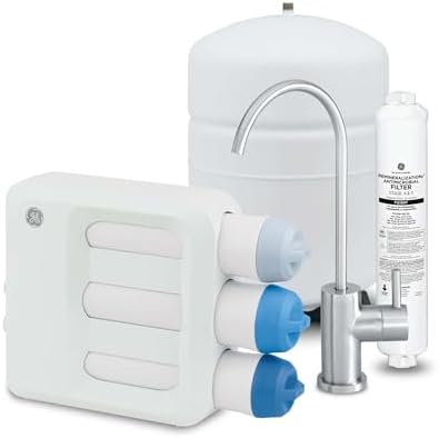 GE 5-Stage Reverse Osmosis Under Sink Water Filtration System with Faucet, Reduces 95+ Impurities including Lead, Chlorine, Arsenic, Filters FQ18PN, FQ18MN, FQ18RT, GXRV40TBN by Unknown