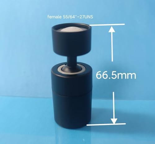 Rotating Faucet Aerator Extender,Nozzle Faucet Adapters, Universal Splash Filter Kitchen Tap Extension, Kitchen Sink Tap Head (Matte Black 80°) - Image 2