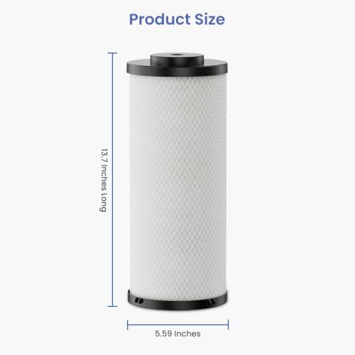 Radial Flow Carbon Block 20-Micron Cartridge filter Replacement Compatible with Watts Premier OneFlow Plus Whole House System Up to 50,000 Gallons 1 Pack - Image 5