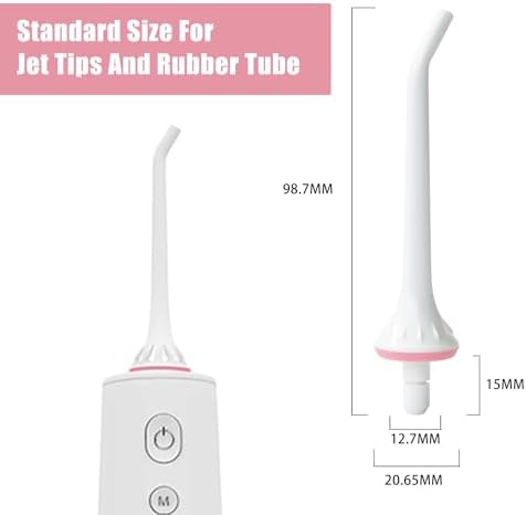 Replacement Tips for Oralfree,Nicwell,Nicefeel,COSLUS,Mospro,Zerhunt Water Flosser, Oral Irrigator Jet Tip Nozzel White, 3 Pack - Image 3