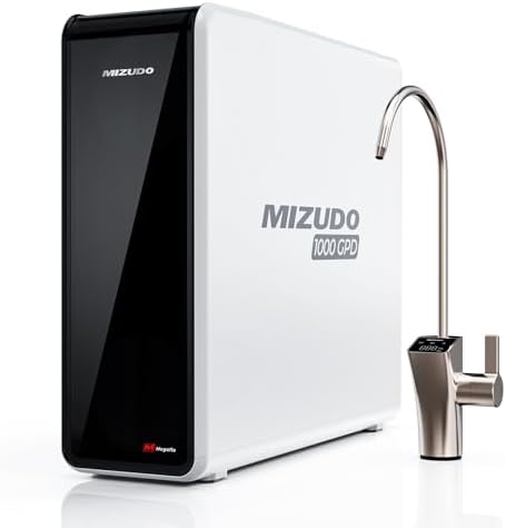 MIZUDO 1000GPD Tankless Reverse Osmosis System, 9Stage Under Sink RO System by CreatingComfortableLiving