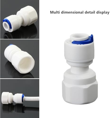 1/4" Female x 1/4" Push Connector, PE Hose Fitting for RO Filter - Image 2