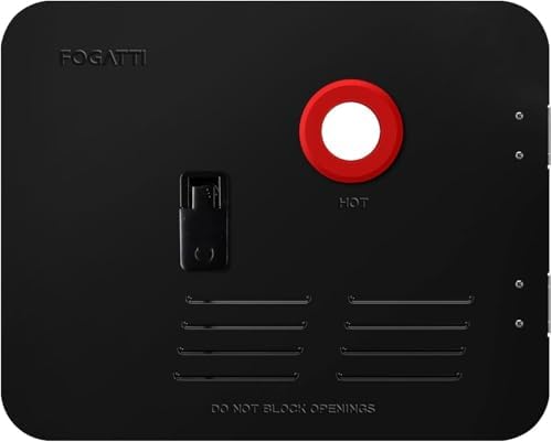 FOGATTI 15" x 18" RV Water Heater Door & Flange, Black by FOGATTI