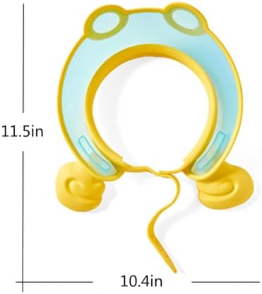 Baby Shower Cap Washing Hair Visor Shield Kids Bath Shampoo hat Toddler Prevents Water from Pooling in Face (Blue pilot) - Image 2