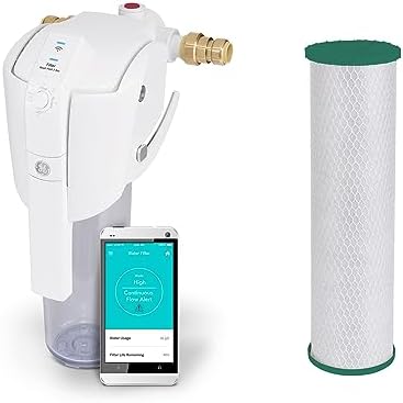 GE Smart Home Water Filter System + Advanced Replacement Filter (FTHTM) | Water Filtration System Reduces Odor, Sediment & Rust | WiFi Enabled | Three-Month Filter Life by Unknown