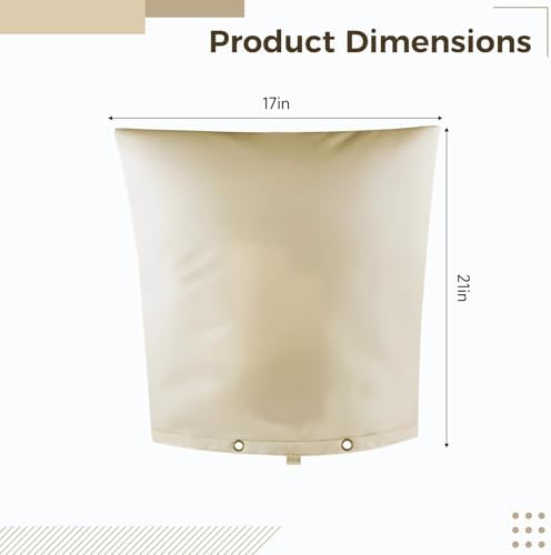 17 X 21 in Anti Backflow Preventer Insulation Cover, Oxford Fabric Outdoor Pipe Cover for Winter Protection, Waterproof Sun Protection - Image 2