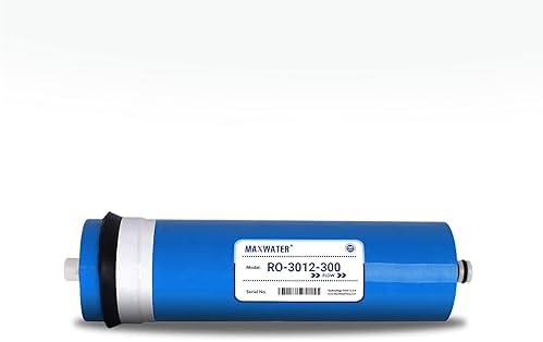 Reverse Osmosis Commercial RO Membrane 300 GPD compatible with Commercial Reverse Osmosis Systems consistent performance + less fouling - 11.75" x 2.8" by MaxWater
