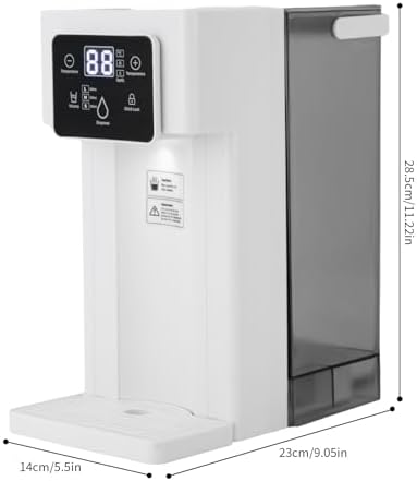 3L Instant Hot Water Dispenser - Smart Touch Screen, 1500W Instant Hot Water Filter Dispenser with Child Lock, Heats up in 3 Seconds for Office, Bedroom, Living Room, Kitchen, White - Image 2