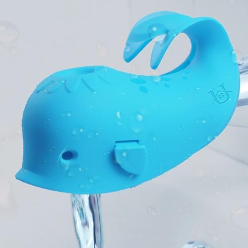 Spout Cover for Bath, Bathtub Faucet Cover Baby Bathroom Tub Silicone Faucet Protector for Kids, Bathtub Spout Cover for Baby Toddlers Bath Accessories for Baby Universal Bath Protector, Blue by UORNERI
