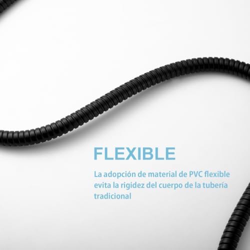 OFFO Shower Hose, Kink Free Stainless Steel Shower Hose Attachment Electroplating Handheld Shower Head Hose Flex Hoses Extension with Brass Insert & Nut for Pet Bathing Cleaning 60 in, Matte Black - Image 5