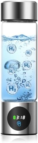 Hydrogen Water Bottle Generator, Portable Rechargeable aquahealth Hydrogen Water, Hydrogen Water Ionizer Machine, with SPE/PEM Technology, for Home Office Travel Fitness Drinking by FAKLLODHEALTHYLIFE