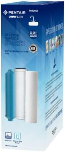 Pentair OMNIFilter ROR2050 Reverse Osmosis Replacement Filter Kit, RS14 Sediment, CB1 Carbon Block and R200 Inline Carbon Cartridges with O-Rings for OMNIFilter RO2050 Under Sink System - Image 2