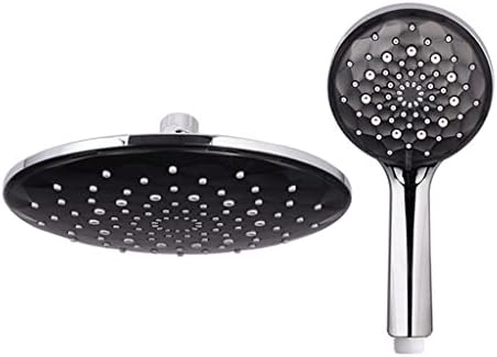 Shower Head Black Waterfall Bath Ceiling Top High Pressure Micro Bubble Hydromassage for Bathroom Accessory (D 1PS) (D 1PS) by Unknown