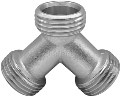 Uenede Nickel-plated Brass Splitter 3/4" GHT Male Y Connector, 2PCS - Image 5