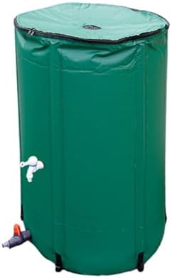 Rain Barrel, Foldable Rainwater Collection Tank with Filter Mesh,PVC Fluid Leak-Proof Portable Outdoor Water Storage Container for Garden Yard Downspout Water Harvesting(200L) by Unknown