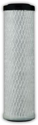 The Answer 10in Slim Line Drop-In Filter – Salt-Free Scale Prevention, Catalytic Carbon, Removes Chlorine & Chloramines, Fits Standard Slim Line Systems, Up to 10,000 Gal Capacity by ScaleXProReplacementWaterFilters-ScalePreventionforHealthyDrinkingWater