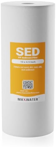 Max Water 10" x 4.5" Whole House Sediment Filter Cartridge Replacement | 1 Micron Melt-Blown Polypropylene Well Water Filter, Compatible with DGD-5005, AP810, WFHD13001B (Pack of 2) - Image 4