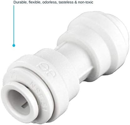 John Guest Speedfit 3/8 Inch OD Union Straight Connector, Push to Connect Plastic Plumbing Fitting, PP0412WP - Image 4
