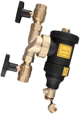 Keenso Magnetic Boiler Filter 5μm Accurate Brass Construction 3/4 Inch Connector for Central Heating System Installation - Image 7