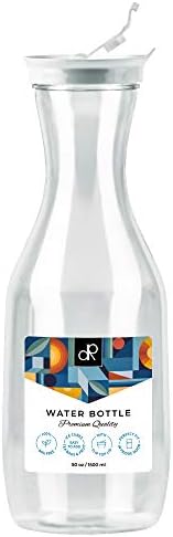 DecorRack 50 oz Water Carafe with Flip Top Lid, BPA-Free Plastic (1 Pack) - Image 2