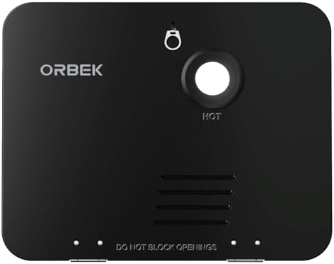 ORBEK 15 x 18 in RV Tankless Water Heater Door Kit, Black by ORBEKTanklessWaterHeater