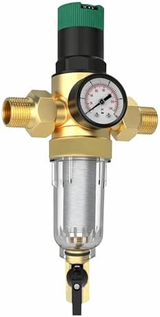 Water Pressure Regulator, with Spin Down Sediment Filter 3/4 Inch by Unknown