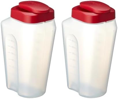 GoodCook 1 Quart Bottle with Snap Lock Easy-Pour Lid Set of 2, Clear by GoodCook