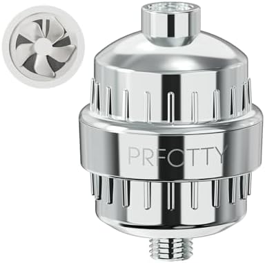 25-Stage Shower Filter prevents scale buildup,Revitalize Hair Skin & Nails with Purifying Water, softener hard water,99% Lead Chlorine, Fluoride & Chemicals removed. High-Output Fan Technology,Chrome by CraftedtoPerfection
