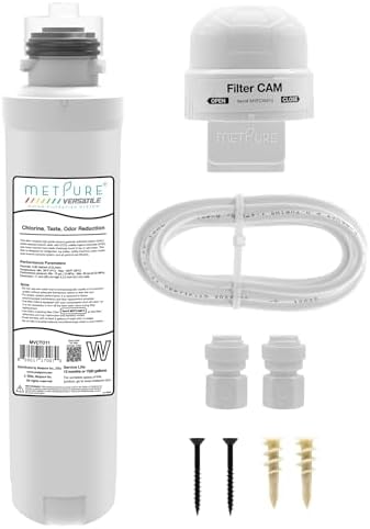 Metpure Inline Water Filter Kit for Coffee Maker and Ice Maker, 1/4" by MetpureInc