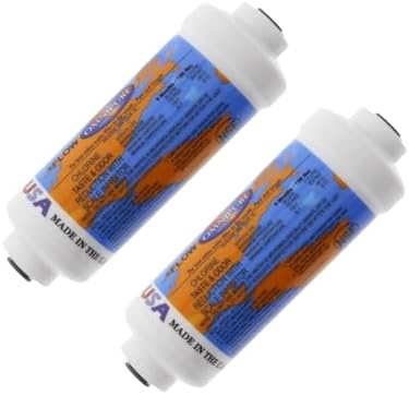 IPW Industries Inc. - Omnipure (K2340-BB) T40 GAC Coconut Carbon Inline Filter - 6" x 2" & 1/4" NPT Filter for Post Reverse Osmosis System (2-PACK) by Isopure_WaterIPWINDUSTRIES