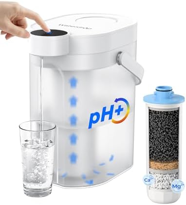 Waterdrop ED11L Alkaline Rechargeable Water Filter Dispenser, 15-Cup, White by Waterdrop