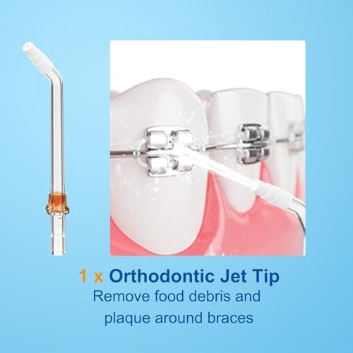 Replacement Heads for WellLeo Water Flosser, Oral Irrigator Jet Tip 5 Pieces - Image 3