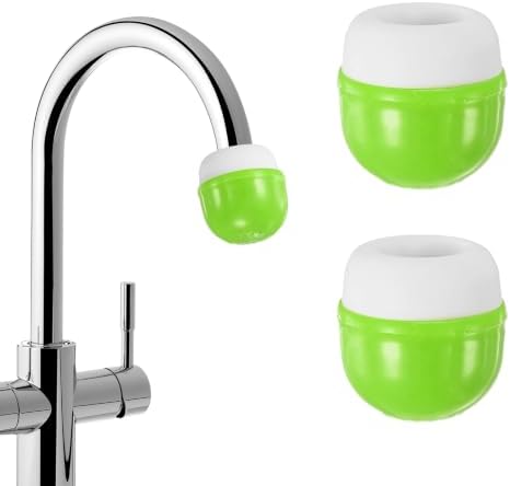 M METERXITY 2-Pack Mushroom Shaped Faucet Water Filter, Green by MMETERXITY