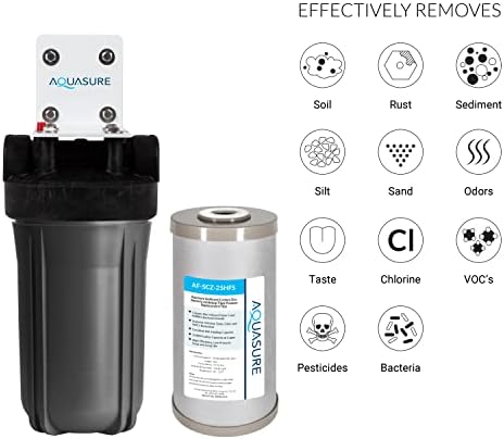 Aquasure Whole House Water Filtration Bundle w/Water Softener, 75 GPD RO System & Dual Purpose Sediment/GAC Pre-Filter (72,000 Grains) - Image 6