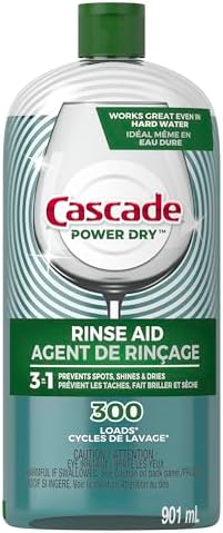 Cascade Platinum Power Dry Dishwasher Rinse Aid, 30.5 fl oz by Cascade