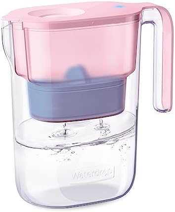 Waterdrop PT-05P-A Alkaline Water Filter Pitcher, 7-Cup, Up to pH 9.5, Pink by Waterdrop