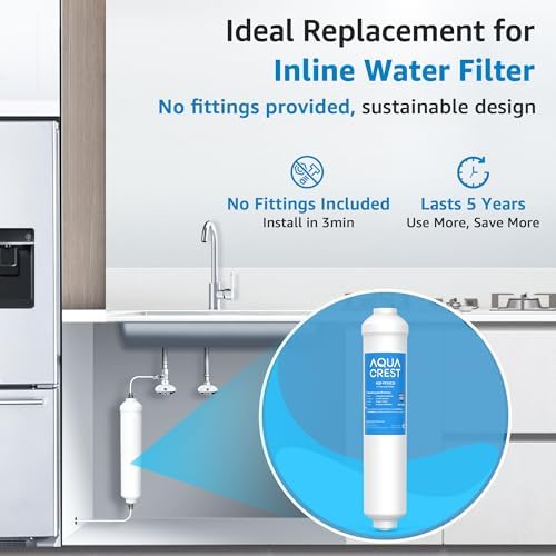 AQUA CREST FF35C5J Inline Water Filter Replacement, NSF/ANSI 42 Certified - Image 3