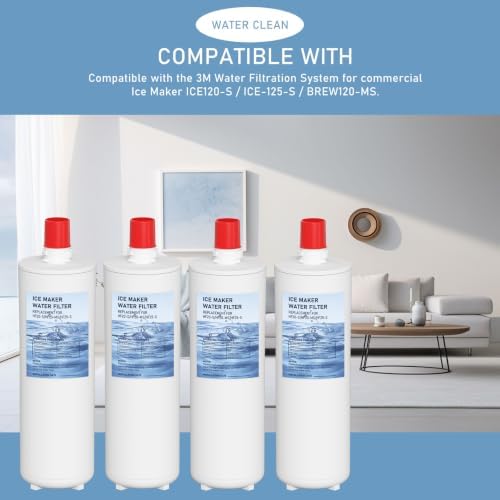 HF20-S HF20-MS HF25-S Water Filter Replacement Compatible with 3M High Flow Series Cartridge HF20-S, 5615103/HF20-MS, 5615109/HF25-S,5615203, Water Filtration System 4-Packs - Image 5
