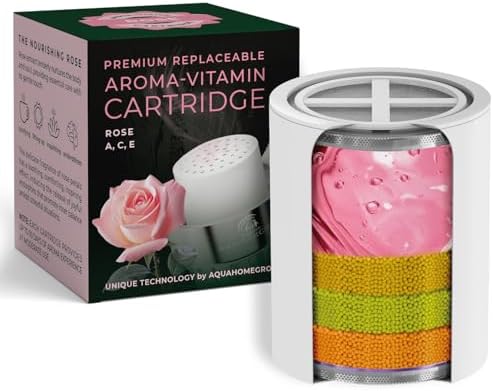 AquaHomeGroup Vitamin C E A Filter Cartridge, Rose Aroma, Reduces Chlorine by Aquahomegroup