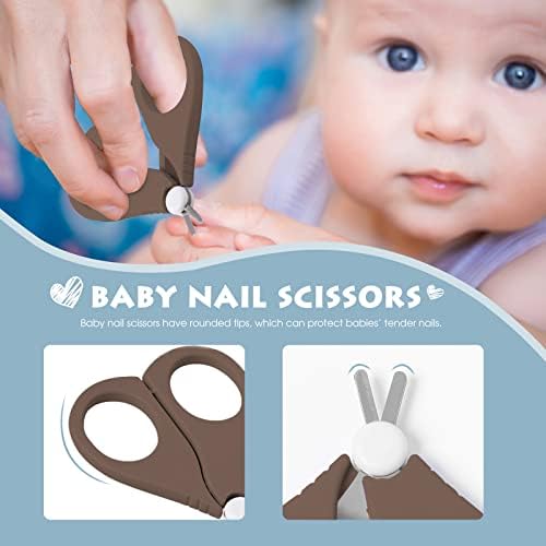 PAPABEAR Baby Nail Clippers Set with Cute Case, Infant Fingernail and Toenail File Kit for Newborn Manicure and Pedicure, New Mom Grooming Gift - Image 3