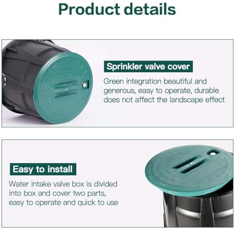 2 Pcs 10 inch Valve Box Cover,valve box cover,Sprinkler Valve Box CoverLid Replacement for Sprinkler System Irrigation Circular Valve Box Lid, Valve Box Cover Lid (10 inch) - Image 4