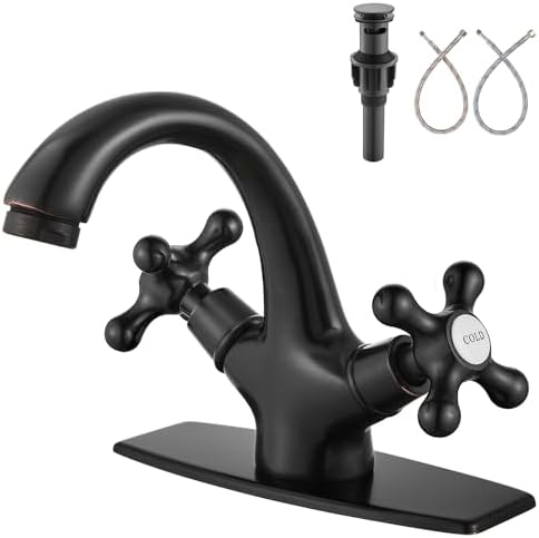Aolemi Bathroom Sink Faucet 1 Hole or 3 Hole with Drain Oil Rubbed Bronze by Aolemi